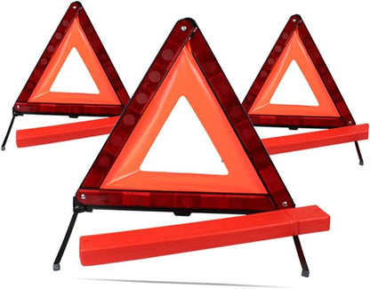 Healifty 2pcs Emergency Roadside Kit Car Warning Sign Triangle Road Safety Warning Triangle for Vehicles