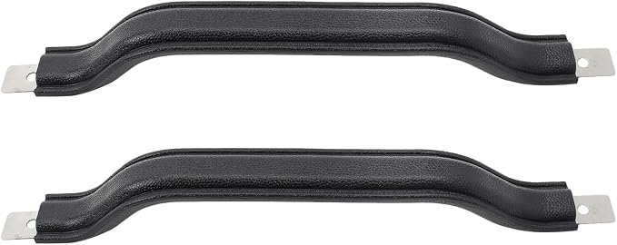 55009801K Front Interior Door Handle Pull Strap Kit | Compatible with Jeep Wrangler YJ 1987-1995 Black Left Driver and Right Passenger Side Pack of 2