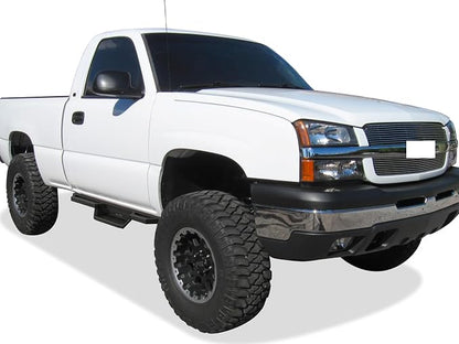 APS Stainless Steel Pocket Steps Running Boards Side Bars Compatible with Chevy Silverado GMC Sierra 1500 2500 1999-2006 Regular Cab & 2500 HD 3500 01-06 & Classic 07