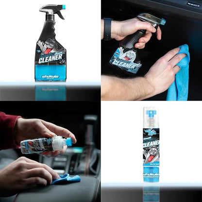 Car Cleaning Kit - Car Accessories for Interior and Exterior Cleaning, Glass Cleaner, Car Wipes, Auto Essentials