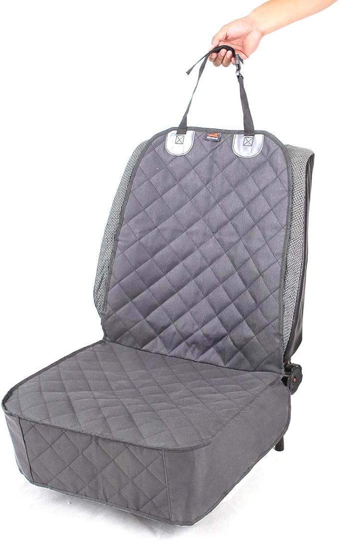 HONEST OUTFITTERS Dog Car Seat Covers, Pet Front Cover for Cars, Trucks, and Suv's - Waterproof & Nonslip Dog Seat Cover(Gray)