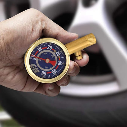 Shrader Tire Gauge, 0-60 PSI (Campbell Hausfeld DA552400)