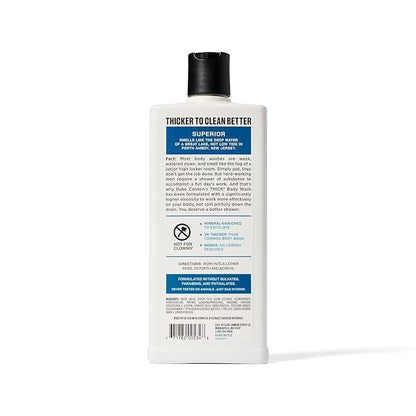 Duke Cannon Supply Co. Thick High Viscosity Body Wash – 3X Thicker, Cleansing Shower and Bath Gel, Mineral-Enriched for Men – Men’s Body Scrub – Superior