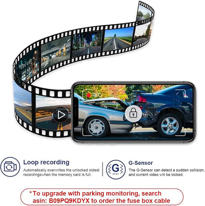 Fitcamx 4K Dash Cam Suitable for Chevy Silverado 2022-2025 (HD2-4925, 8 Vents) 1500 2500HD 3500HD & EV, OEM Style, 2160P UHD Video, WiFi & APP, Loop Recording, G-Sensor, Plug & Play, 64GB Card
