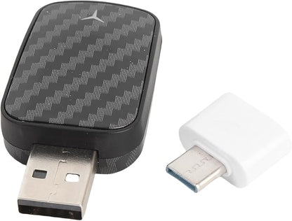 Wireless Adapter for Plug and Play Stable Connection Fast Converts Wired to Wireless for Dongle (Carbon Fiber Pattern R5031)