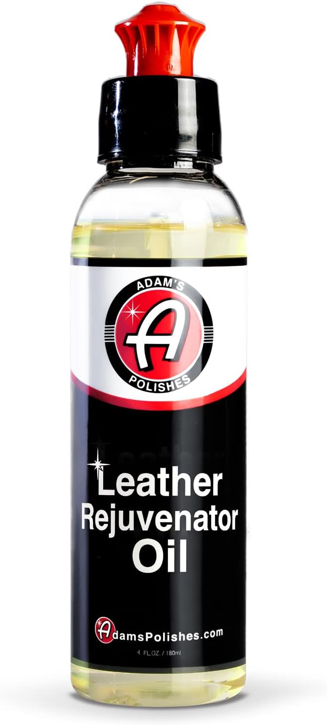 Adam's Polishes Leather Rejuvenator Oil (4oz) - Cleans, Hydrates, Protects All Leather Types, Colors, & Ages - Non Sticky, Non Greasy, & Non Silicone