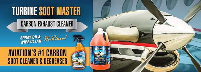 RealClean Aircraft Detailing Supplies/Exhaust Soot Remover/Aircraft Cleaning Supplies/Turbine Soot Master Created by Professional Aircraft Detailers- 32 oz Spray Bottle