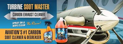 RealClean Aircraft Detailing Supplies/Exhaust Soot Remover/Aircraft Cleaning Supplies/Turbine Soot Master Created by Professional Aircraft Detailers- 32 oz Spray Bottle