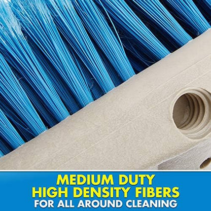 STAR BRITE 8" Durable Cleaning Brush - Medium, High-Density Star Prene Fibers for Boat, RV & Auto Surfaces - Fits 3/4" Threaded or Extend-A-Brush Handles - Medium Bristle, Blue (040011)