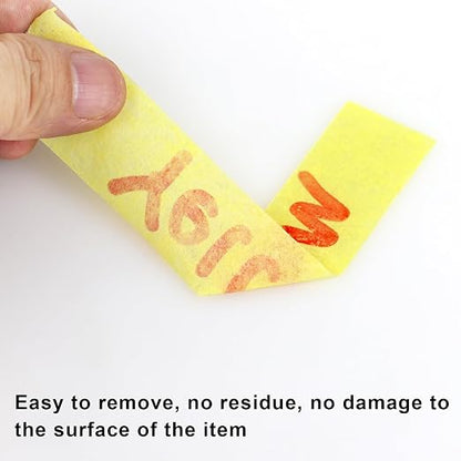3 Pack Yellow Painters Tape - Masking Tape 1 Inch Wide - Multi-Surface, Smart Adhesion, Indoor & Outdoor - 270FT Total - Paint Tape for DIY, Labeling, Art, Car, General Purpose (#3910)
