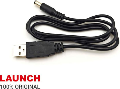 Original USB Charging Cable for Launch X-431 CRP123i, CRP129e, CRP129x, CRP909E, CRP909X, CRP123e, CRP123x, CRP129i OBD2 Replacement for Launch Scanner 5V DC