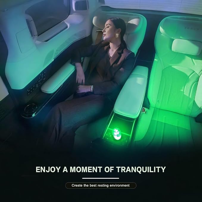Mini USB Touch Control LED Ambient Light -4 Lighting Modes (Stable/dimmable SOS, Slow Flash, Breathing) Suitable for car interiors, Homes, Camping, and Party Decorations (Green)