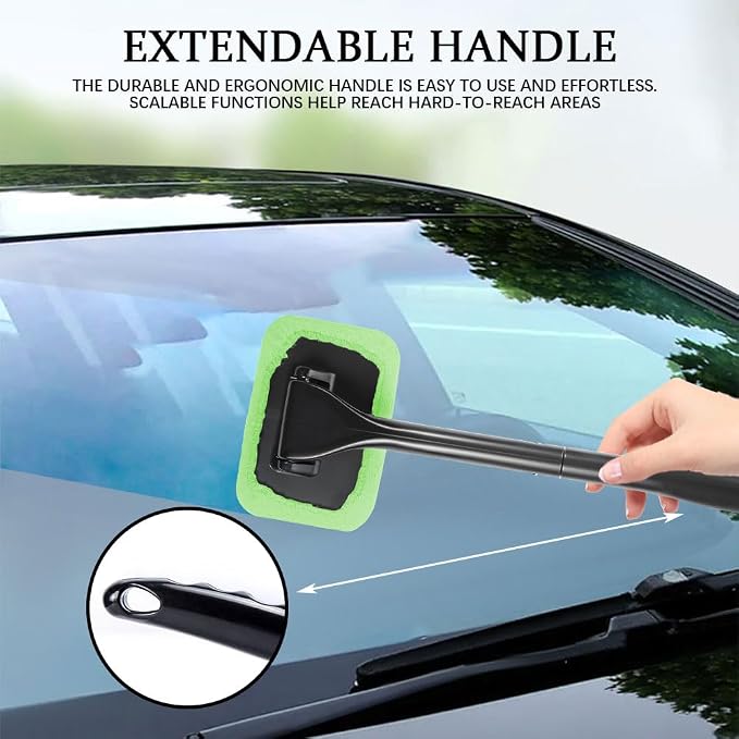Car Windshield Cleaning Tool, Soft Car Interior Detailing Kit Tools, Automotive Window Dust Removal Tools and Supplies, General Washing Brush are Suitable for Cars, SUVs and Trucks
