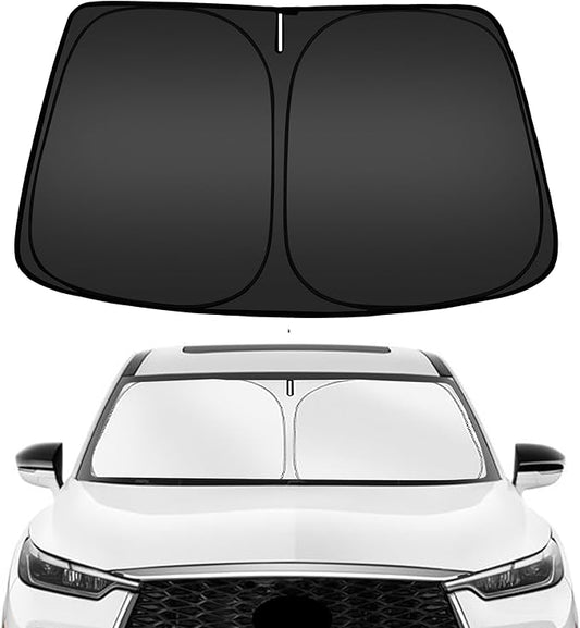 ARISMOTOR Windshield Sun Shade for Infiniti QX60 2022-2025 2026, Custom Fit Foldable Front Window Sunshade Sun Visor Protector, Block UV Rays Keep Your Car Cooler