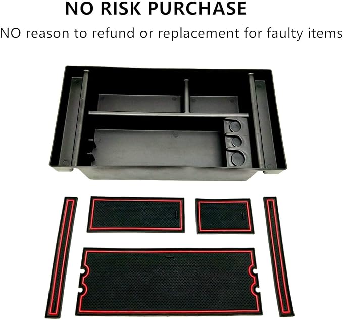 Center Console Organizer Tray fits for 2019-2022 GMC Sierra/Chevy Silverado 1500 Accessories, 2020-2021 2022 2023 Silverado/Sierra 2500 HD/3500 HD