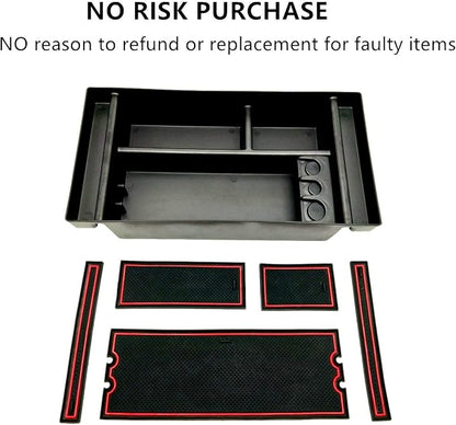 Center Console Organizer Tray fits for 2019-2022 GMC Sierra/Chevy Silverado 1500 Accessories, 2020-2021 2022 2023 Silverado/Sierra 2500 HD/3500 HD