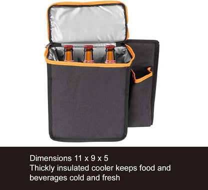 Deluxe Trunk and Backseat Organizer for Medium or Large Size SUVs & RVs, Detachable Storage Modules with Built-in Cooler, Patent Pending