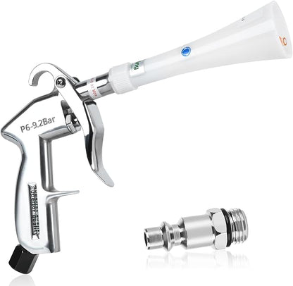 Car Cleaning Gun Detailing Dry Air Blow Gun, High Pressure Car Interior Cleaning Tool, Car Dryer Air Blower for Car Surfaces Quickly Blasts Dust, Works with Air Compressor