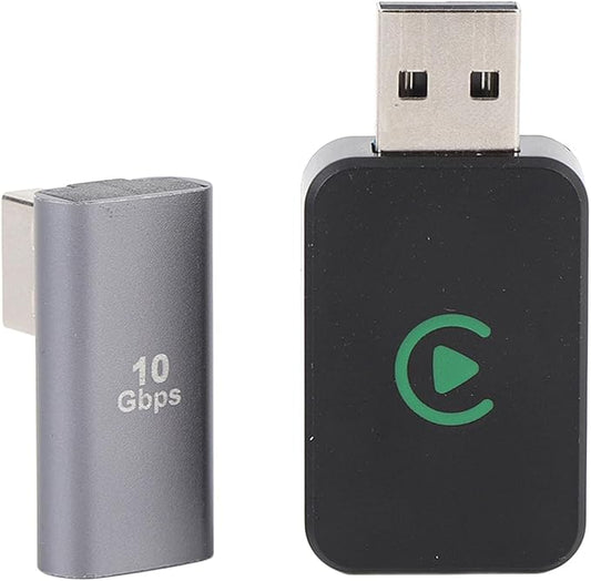 2 in 1 Adapter Dongle for Carplay Wired to Wireless USB Plug and Play for Android Auto Adapter iOS for Android