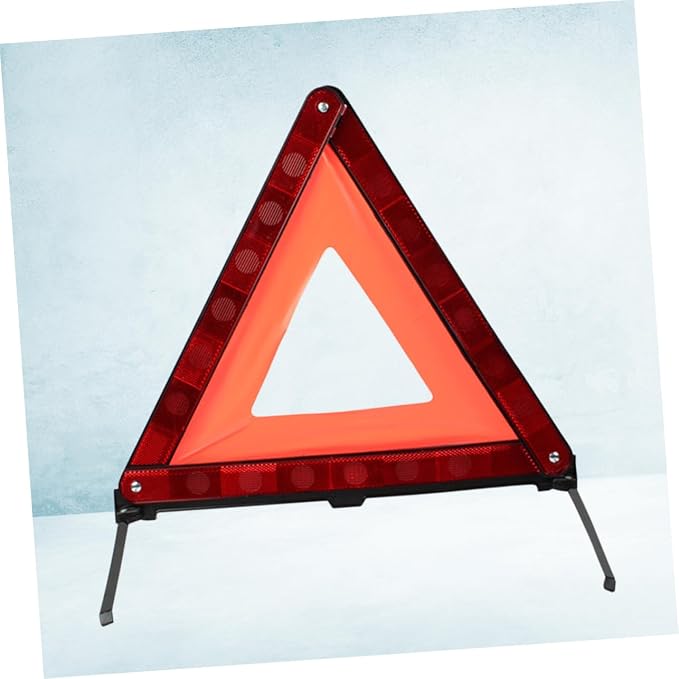 Automotive Warning Triangle Sign Roadside Hazard Kit Design for Trucks Suvs