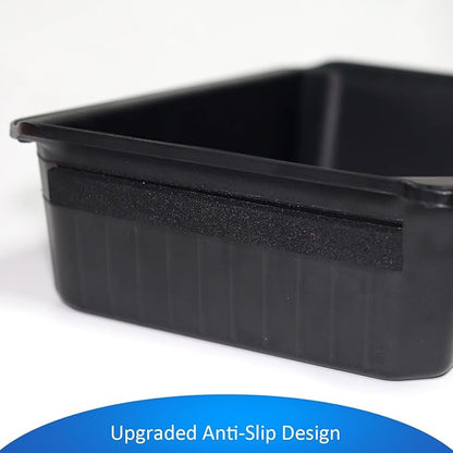GEEDAR Under Seat Storage Box Organizer for Tesla Model Y (1 pack), Upgraded ABS + TPE Double Layer Hidden Storage Box, Washable Underseat Storage Organizer fit Tesla Model Y Accessories 2021-2024