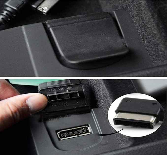 Bl Music Adapter AUX Cable Compatible for A4 A3 A5 A1 A3 A4 A8 Q5 Q7 S4 S5 V.W for AMI MDI 2G