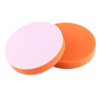 10 pcs 6 inch Sponge Polishing Waxing Buff Pads Set Kit for Car Polisher Buffer Orange (6'' 10PCS)