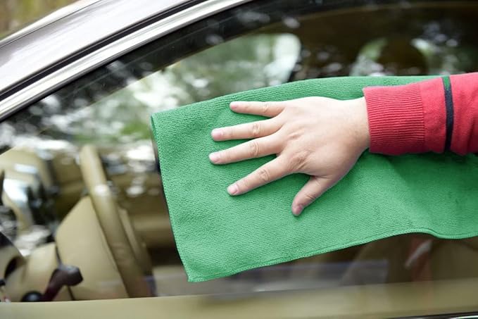 Avalon Towels Microfiber Cleaning Cloths (Value Pack of 48) - Size 16 x 16 Inches, Highly Absorbent Cleaning Rags, Lint Free, Reusable and Washable, Microfiber Towels for Cars