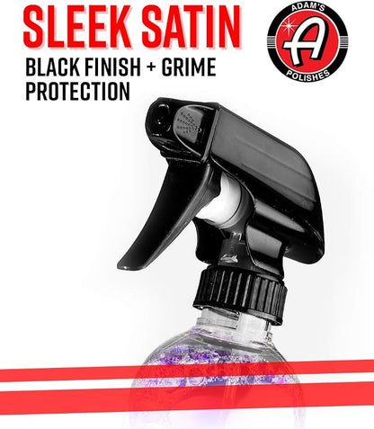 Adam's Polishes SiO2 Infused Invisible Undercarriage Dressing Spray for Car Detailing, Silica Infused for Preium Results, Works on Tires, Trim, Wheel Wells, Black Satin Finish (1 Gallon)