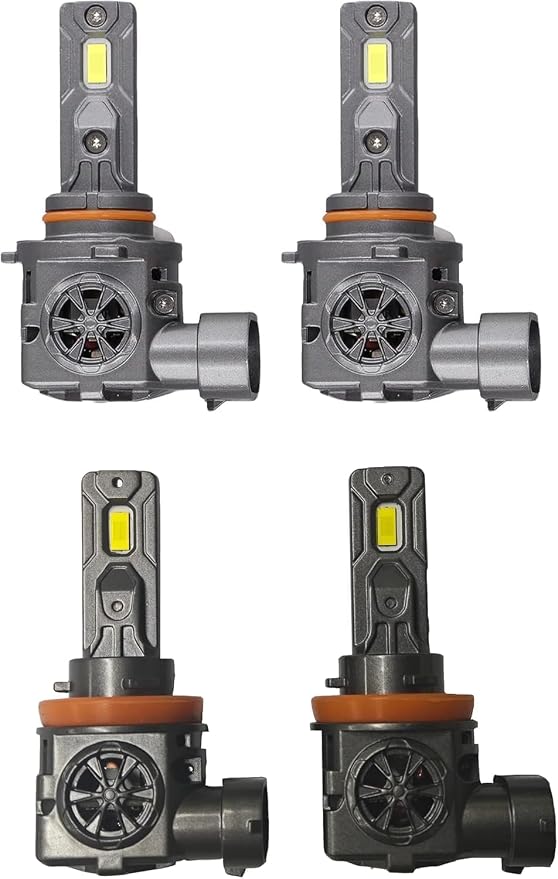 Termitor Latest 9005 H11 Fog Light Bulbs, H9 HB3 Halogen for Off-road only | 70K Lumens, 6500K Daylight White, No Adapter Required, Easy Install, 70,000hrs+ Lifespan, IP68, 1: 1 size, Pack of 2