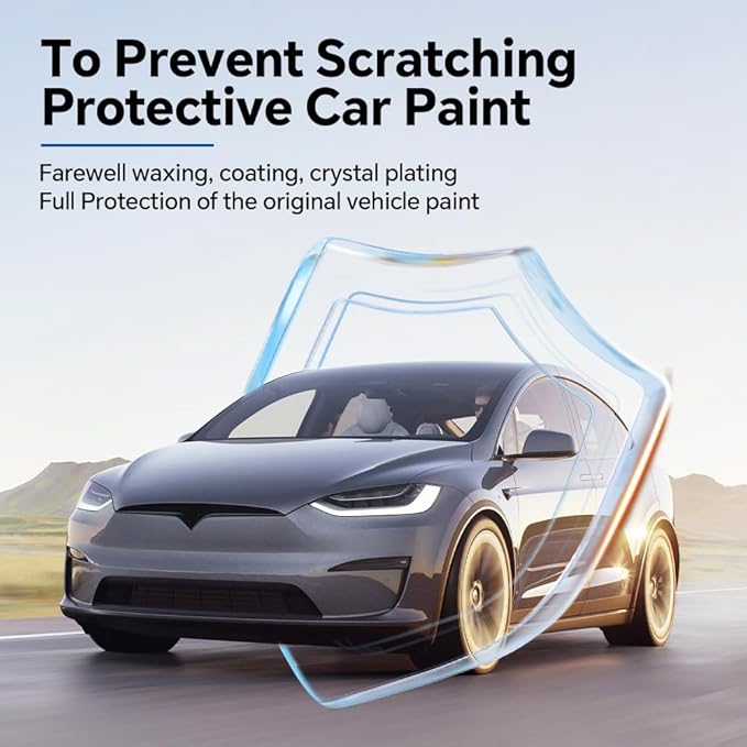 for Tesla Model X 2022-2025 TPU Anti-Scratch Car Paint Protection Film,Precut Front Bumper 8.5Mil Clear Self-Adhesive Invisible Waterproof PPF Film,for Tesla External Protective Accessories