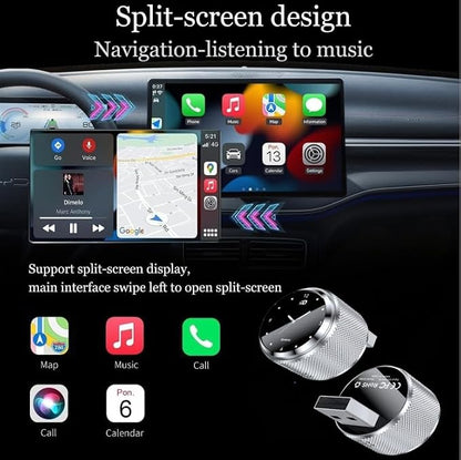 Car Wireless CarPlay Adapter for Cadillac CTS-V 2011 2012 2013 2014 2015, Dual-System Automotive, Vehicle CarPlay,A