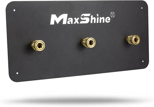 Maxshine 1/4" Universal Quick Connect Foam Cannon Holder (3 Cannons, Brand) – Wall-Mounted Organizer for Garage & Mobile Detailing – Holds Multiple Foam Cannons – Durable & Compatible Design