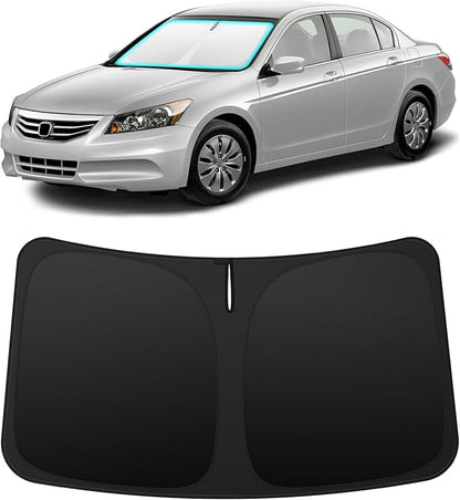 INSAUTO Custom Fit Windshield Sun Shade Accessories for Honda Accord 2008-2012, Foldable Front Window Sunshade, UV & Heat Reflector, Keeps Interior Cool, Includes Storage Bag