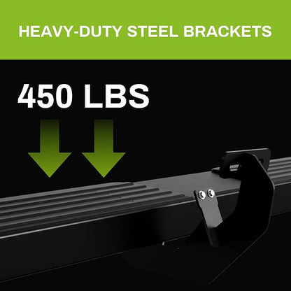 AUTOSAVER88 6 Inches Running Boards Compatible with Dodge Ram 2009-2018 1500 (Including 2019-2024 1500 Classic), 2010-2026 Ram 2500/3500 Crew Cab, Black Side Steps Stainless Steel Nerf Bars