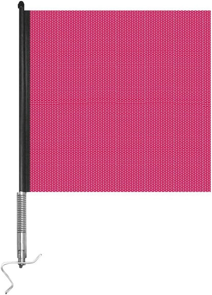 Pro Trucking Products 2300PTP Red, Quick Mount Warning Flag with Stainless Steel Bracket Quick Release Flag Kit, Stainless Steel Mounting Bracket (Hardware Included) Can Be Mounted at 45° or 90°