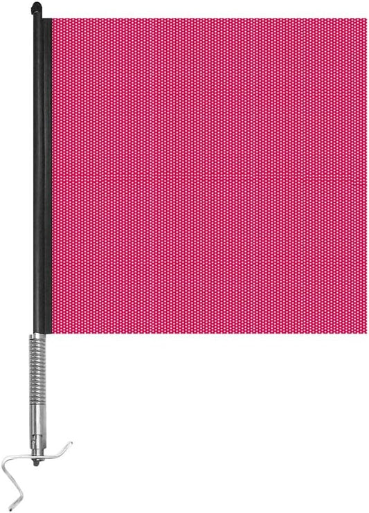 Pro Trucking Products 2300PTP Red, Quick Mount Warning Flag with Stainless Steel Bracket Quick Release Flag Kit, Stainless Steel Mounting Bracket (Hardware Included) Can Be Mounted at 45° or 90°