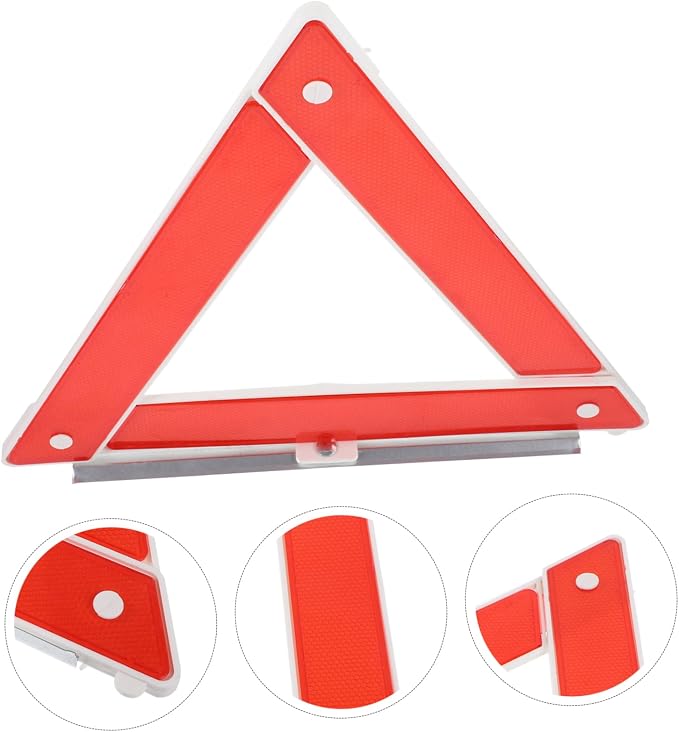 2pcs Portable Emergency Safety Triangle Car Road Safety Kit High Visibility Warning Sign