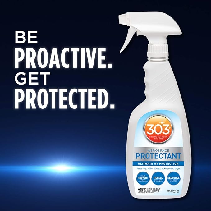 Provides UV protection while helping prevent fading, cracking, and discoloration.