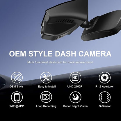 Mangoal 4K Dash Cam Custom fit for Subaru Forester Select Gen6 SL 2025 2026 (Model B), AWD Limited Premium Sport Touring etc, Integrated OEM Look, UHD 2160P Video, App & WiFi, GPS, 64GB Card