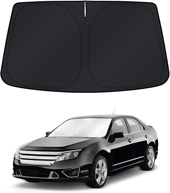 KUST Windshield Sun Shade for 2006–2012 Ford Fusion Accessories Window Shade Sun Visor Foldable Block UV Rays Keep Car Cooler