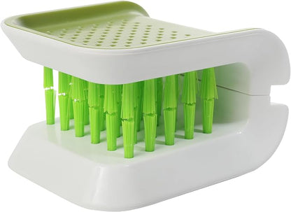 bylikeho Car Cleaning Brush, U-Shaped Washing Tool, Non-Slip Brush Cleaner, Double Sided Bristle Scrubber for Seat Belt, Truck Interior