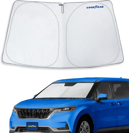 Goodyear Foldable Windshield Sunshade for Kia Carnival 2022-2026, SUV car Accessories, Sunshade Cover, Sun Shade Car Windshield, Window Sun Blocker - GY008372