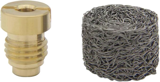 3PCS 1.1 mm Foam Cannon Orifice Nozzle and 4PCS Foam Maker,Universal Thread Nozzle for Snow Foam Lance,3000 PSI