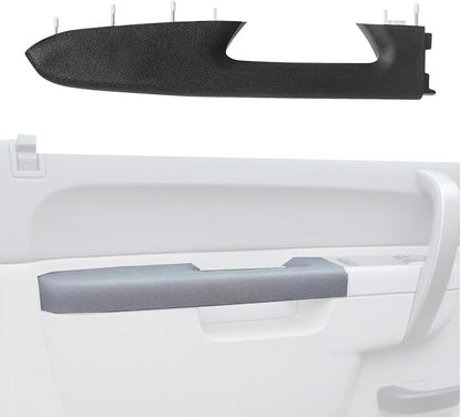 Upgraded Door Armrest Repair Kit Left Driver Side Door Panel Handle Black Compatible with 2010-2014 Chevy Silverado GMC Sierra 1500 2500HD 3500HD Replaces 22818465