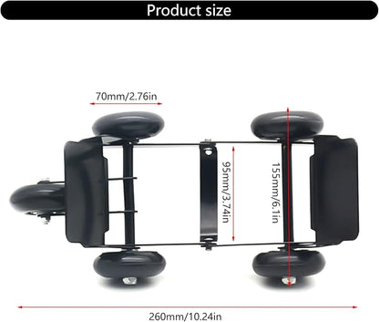 High Strength Motorcycle Relocation Tool for Narrow Areas Quick Relocation and Tire Emergencies Easy Handling & Storage