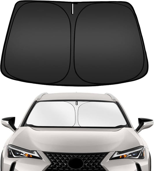 ARISMOTOR Windshield Sun Shade for Le-xus UX UX200 UX250h UX260h UX300h UX300e 2019-2025 2026, Custom Fit Foldable Front Window Sunshade Sun Visor Protector, Block UV Rays Keep Your Car Cooler