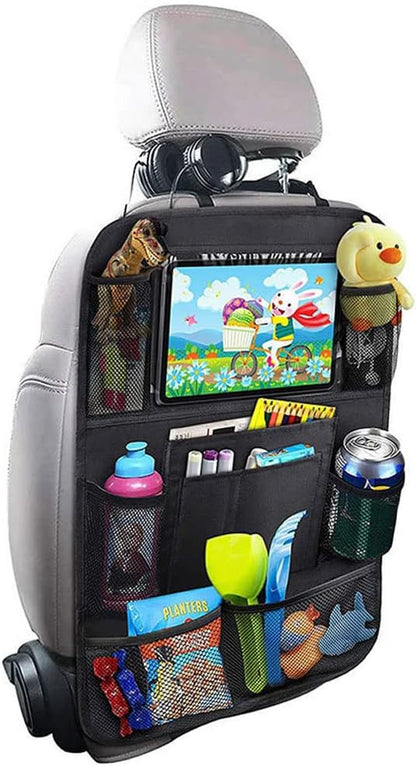 Tianle Backseat Car Organizer - Premium Car Organizer with 10" Table Holder, 9 Pockets, Road Trip Essentials for Travel Accessories (1 Pack)