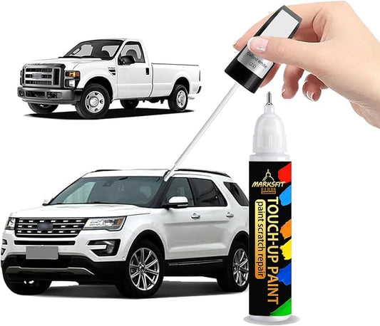 Oxford White(Z1) Touch Up Paint For Ford Exact Match-Chips and Nicks 2 in 1 Car Paint Pen Scratch Rapair for Explorer/Ranger/Escape/Edge/F-150/Mustang/Transit