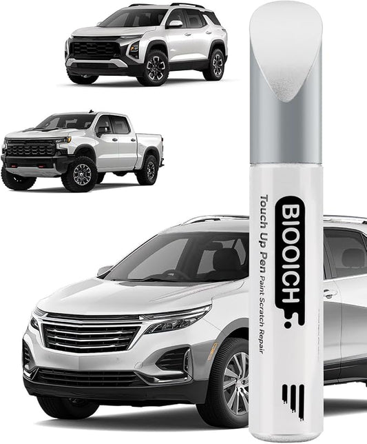 Touch Up Paint Pen Exact Color Match Car Chip and Scratch Repair (for Chevrolet, White Pearl Tricoat(G1W/WA140X))